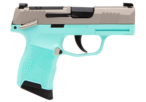 Sig Sauer P365 380 ACP 3.1" Stainless & Turquoise