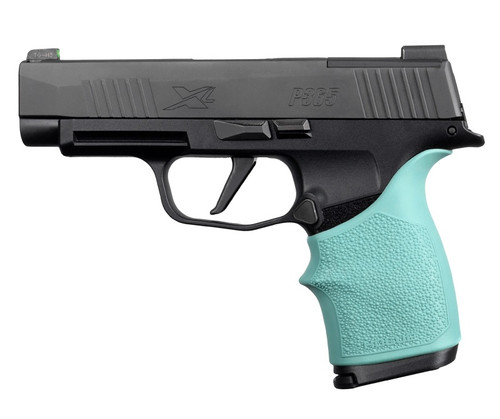 Hogue Handall Beavertail Grip Sleeve Aqua view 2
