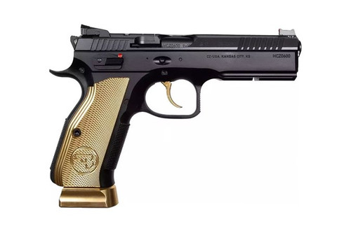CZ Shadow 2 Gold Digger 9mm 4.89" Black & Gold view 2