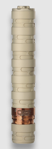 Q LLC Erector 22 LR Aluminum/Stainless Steel Suppressor Tan