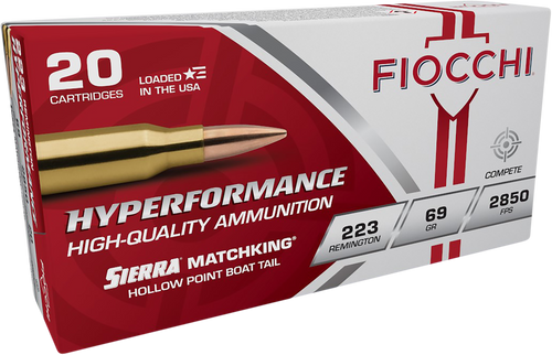 Fiocchi Hyperformance Compete 223 Rem 69 gr Sierra MatchKing BTHP