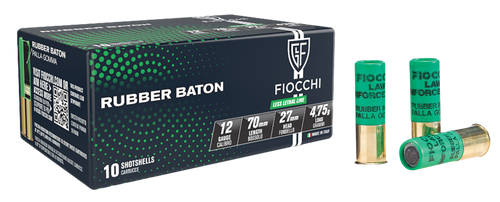 Fiocchi Home Defense Rubber Baton 12 Gauge Slug Rubber