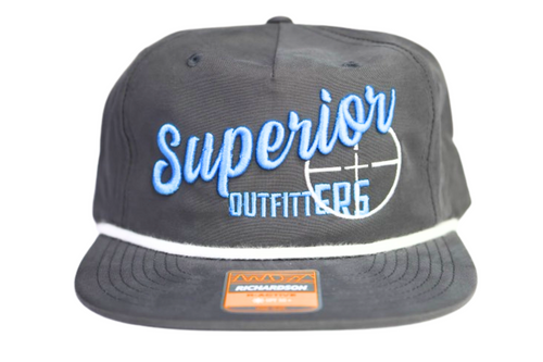 Superior Richardson Hat Charcoal & White