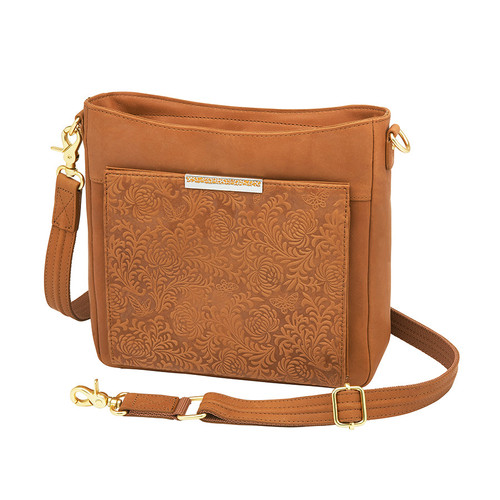 GTM Slim Crossbody Purse Tan GTM-98/DBTN