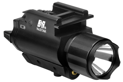 NcStar Flashlight & Red Laser Weapon Light Black 69441