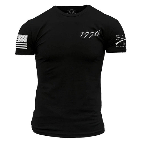 Grunt Style 1776 Flag T-Shirt Black