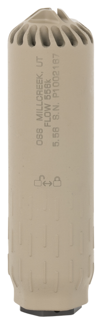 HUXWRX Flow 556K 5.56 NATO Suppressor Stainless Steel FDE