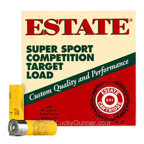 Estate Cartridge Super Sport Competition Target 20 GA 7/8 oz 8 Shot SS208