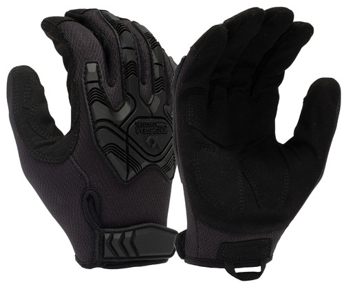Pyramex Impact Operator Heavy-Duty Synthetic Leather Gloves XXL Black