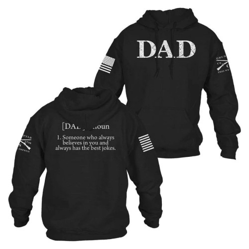 Grunt Style Dad Defined Hoodie L Black