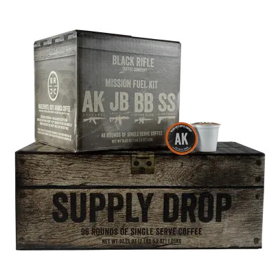 Black Rifle Coffee Supply Drop Mixed Coffee Rounds K-Cups 96 Count 31-4002-96C