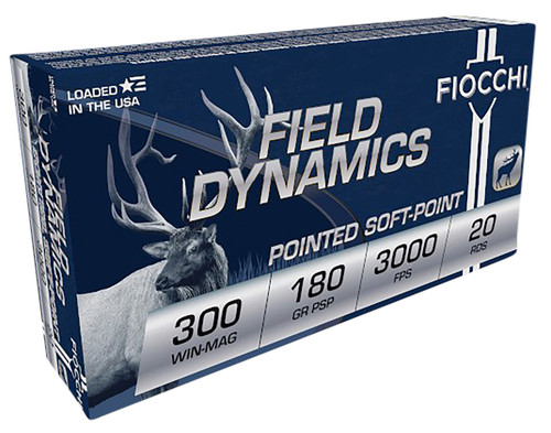 Fiocchi Field Dynamics 300 Win Mag 180 gr PSP Interlock BT