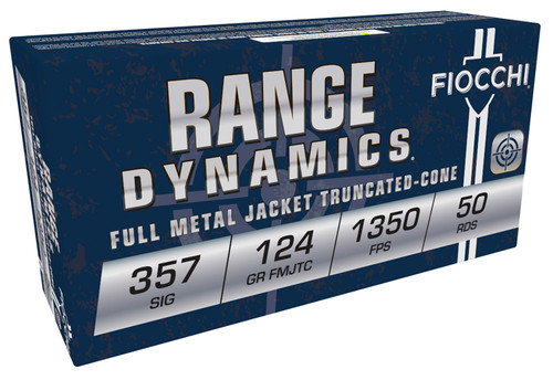 Fiocchi Range Dynamics 357 Sig 124 gr Full Metal Jacket
