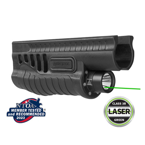 Nightstick SFL-11GL Shotgun Forend Light w/ Green Laser Mossberg 500/590/Shockwave Black