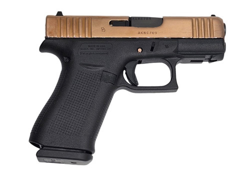 Glock 43X 9mm 3.41" Black/Rose Gold