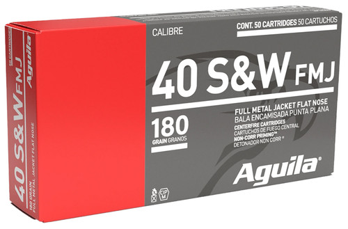 Aguila Target & Range Handgun 40 S&W 180 gr Full Metal Jacket