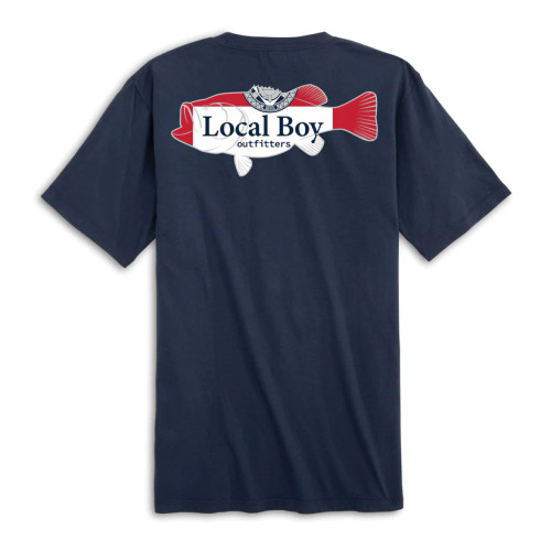 Local Boy Outfitters Bud Bass T-Shirt China Blue Medium
