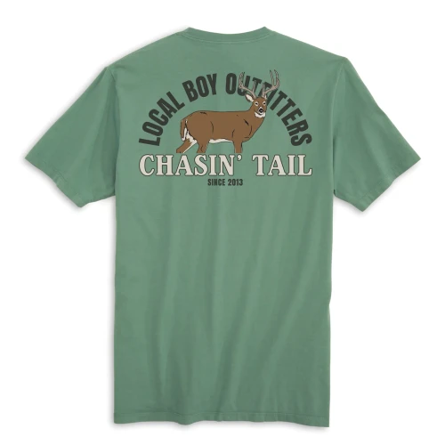 Local Boy Outfitters Chasin' Tail T-Shirt Light Green Medium