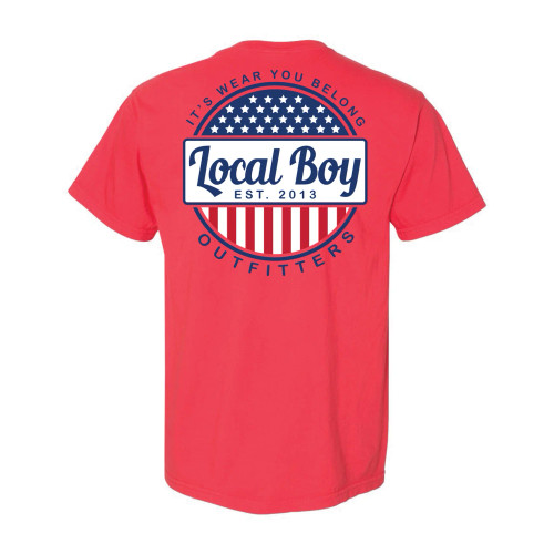Local Boy Outfitters Merica T-Shirt Paprika 2XL