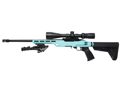 Ruger 10/22 Tactical 22 LR 16.1" Robins Egg Blue & Vortex Copperhead Riflescope Kit