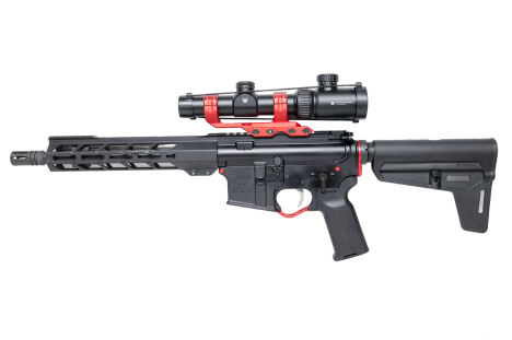 Anderson Manufacturing AM-15 Utility 5.56 NATO 10.5" & Vortex Crossfire II Kit Red Accents