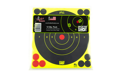 Pro-Shot Splatter Shot 6" Bullseye Adhesive Sticker Targets