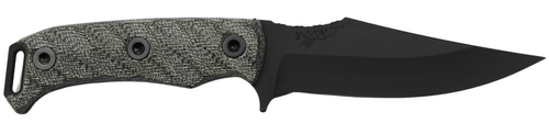 Half Face Blades Towashi Fixed Steel Armory Black 4"