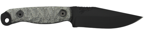 Half Face Blades Cavner Jr Fixed Steel Armory Black 3.5"