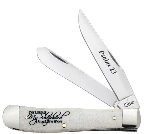 Case Religious Psalms 23 Trapper Folding Steel 4.27"