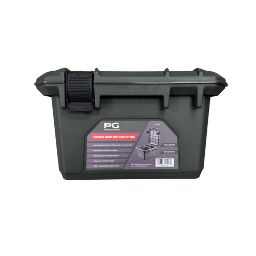Pursuit Gear Tactical Ammo Crate Utility Box Green 11043