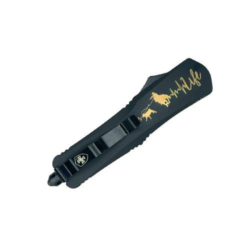 Templar Knife Gen II Cowboy Way OTF Drop Point Black 3.5" M-SBT-33-1