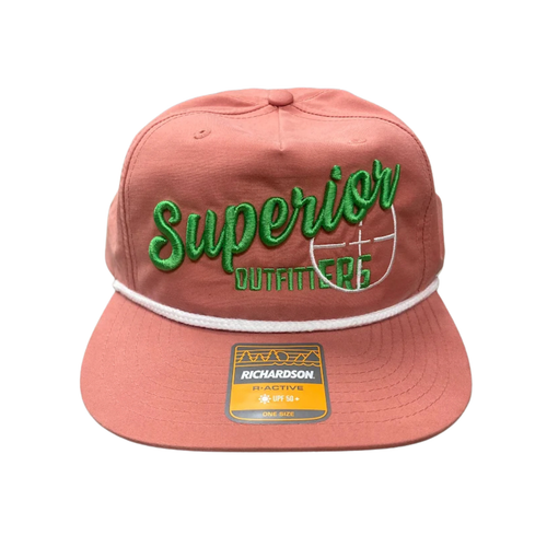 Superior OG Rope Hat Dusty Red & White
