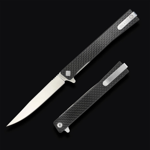 Ocaso Solstice Foldable Straight Blade Steel 3.5"