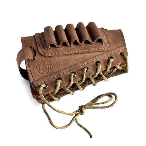 1791 Gunleather Hunt Butt Cuff Ammo Holder Magnum Brown HNT-BALR-BRW-R