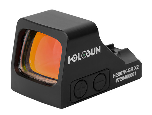 Holosun 507K-GR-X2 1x 2MOA Dot 32MOA Circle Green Red Dot Black