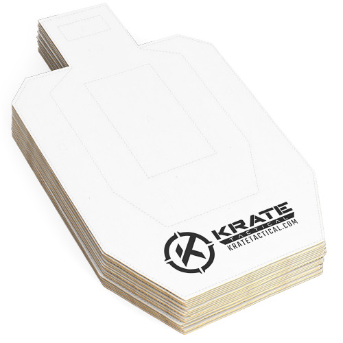 Krate Tactical Full-Size Competition Cardboard Targets White