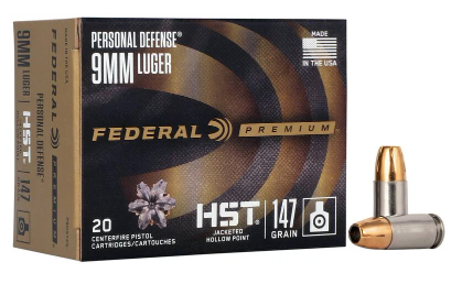 Federal Personal Defense HST 9mm 147 Grain Hollow Point