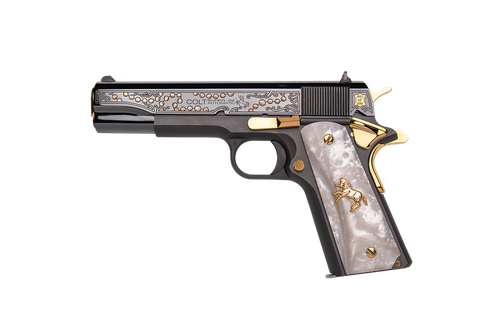 Custom and Collectable Firearms Colt 1911 "La Familia" .38 Super 5" Grey