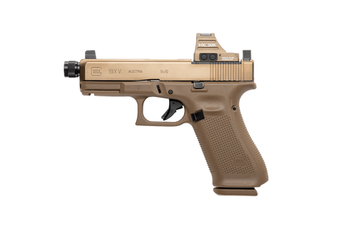 Glock 19XV MOS 9mm 4.5" Coyote & Holosun HS507C X2 Red Dot Kit PV1950S03XMOSTBSK