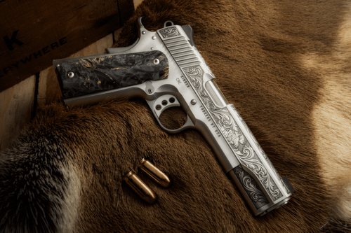 Custom & Collectable Firearms Kimber 1911 Wildlfie .45 ACP 5" Stainless CNCWILDLIFE45