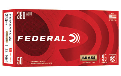 Federal Champion .380 ACP 95 Grain Full Metal Jacket C38095A