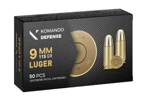 Komando Defense 9mm 115 Grain FMJ