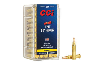 CCI TNT .17 HMR 17 Grain JHP