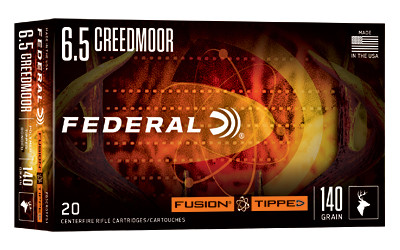 Federal Fusion Tipped 6.5 Creedmoor 140 Grain Fusion Polymer Tip