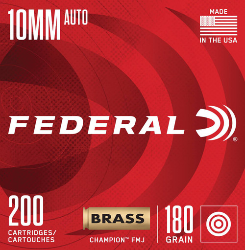 Federal Champion Training 10mm 180 Grain Full Metal Jacket