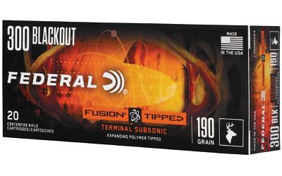 Federal Fusion .300 Blackout 190 Grain Fusion Polymer Tip