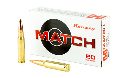 Hornady Match .308 Win 168 Grain Boat Tail Hollow Point