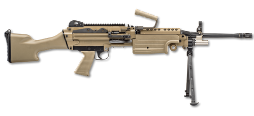 FN M249S 5.56 NATO 18.5" Belt or Magazine Fed FDE