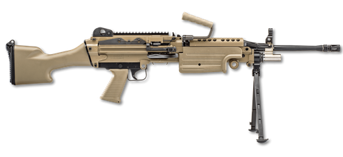 FN M249S 5.56 NATO 18.5" Belt or Magazine Fed FDE view 2