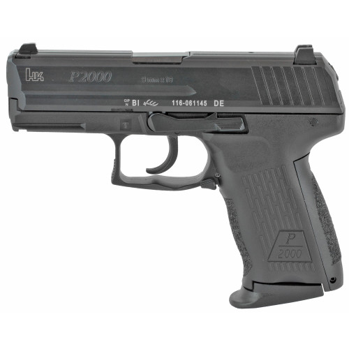 Heckler & Koch P2000 V2 9mm 3.66" Black